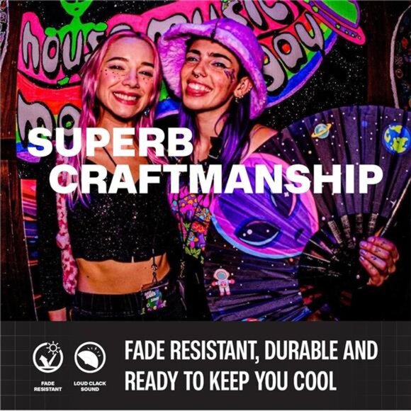 Large Folding Fan Alien - Picture 4 of 6